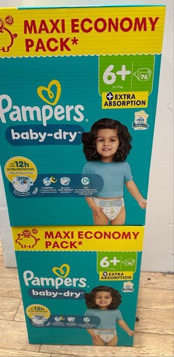 Pampers taille 6+/ 152 couches