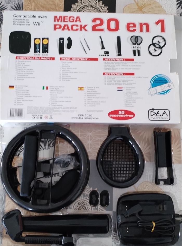 Pack console wii noire accessoires jeux - photo numéro 2