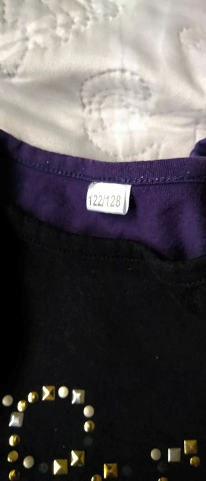 Tee-shirt boléro 2 en 1 de fête noir violet fille 7 ans zeeman - photo numéro 11