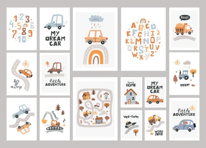 Affiches “Little Adventure” pour chambre enfant - photo numéro 3