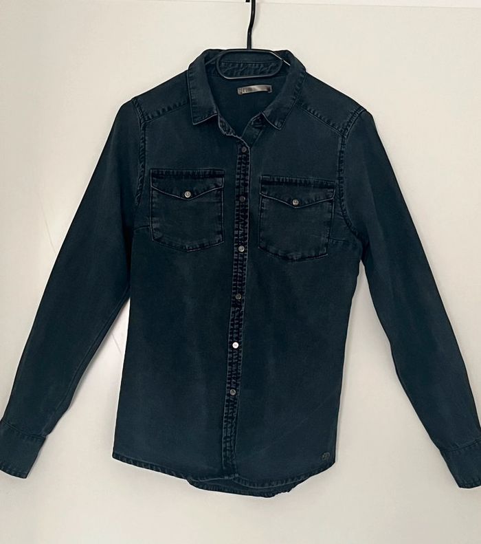 Chemise en Jean Grise Foncée LPB - photo numéro 2