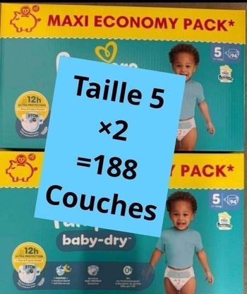 Couches pampers taille 5