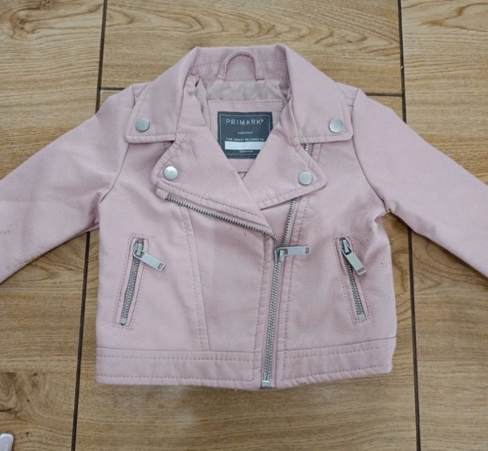 Veste cuire rose - photo numéro 1
