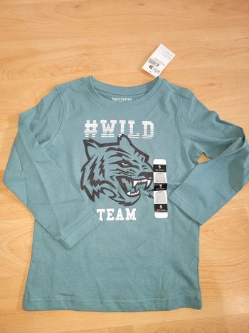 T-shirt manches longues in extenso 5 ans