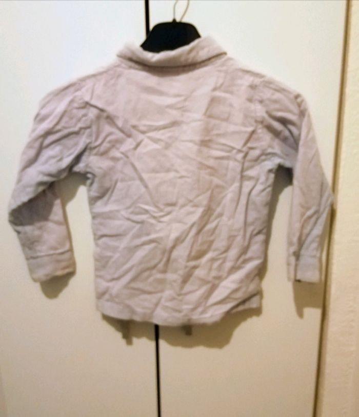 🌸Chemise mixte bleue avec motifs brodés 4 ans 🌸 - photo numéro 2