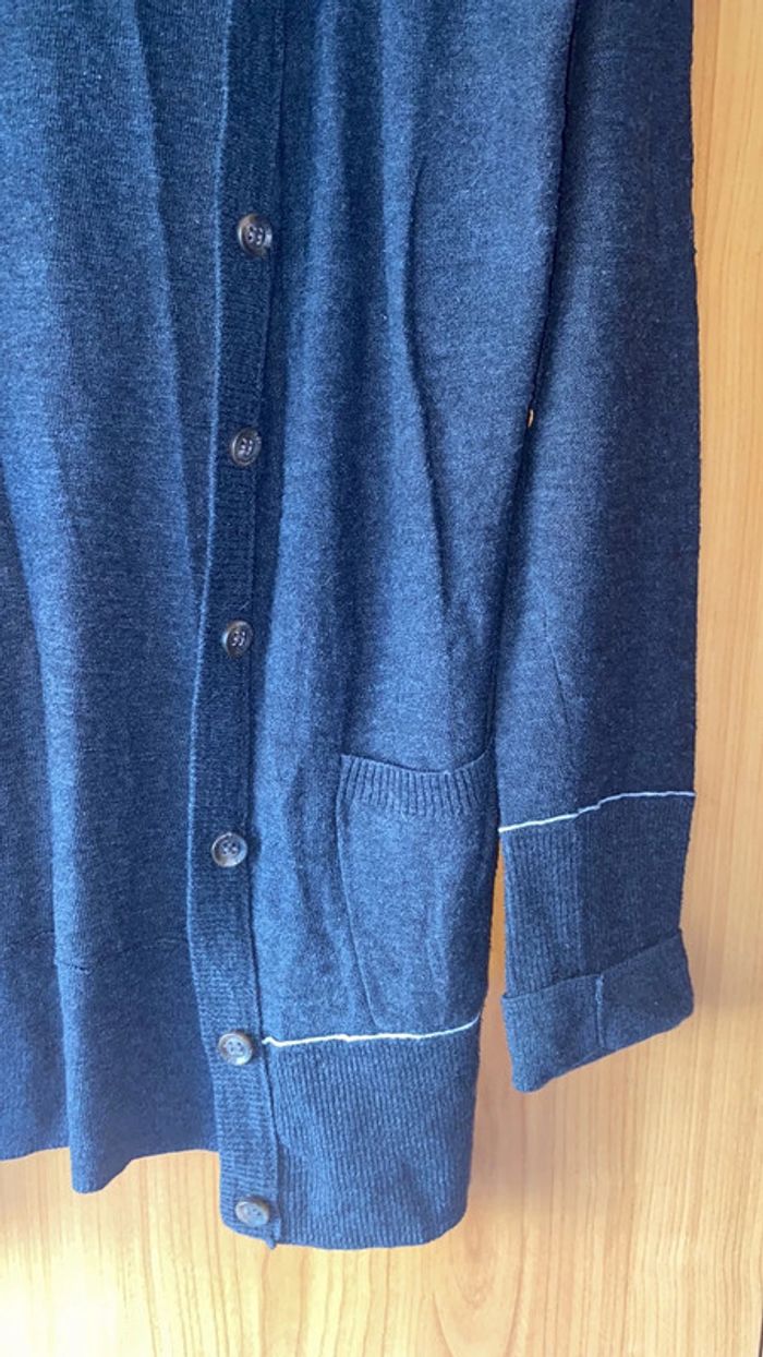 Gilet gris manches longues Aeropostale L - photo numéro 3