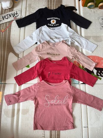 Lot T-shirt manches longues