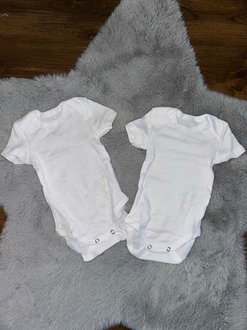 Lot de 2 bodies blanc - 3 mois - Tex Baby