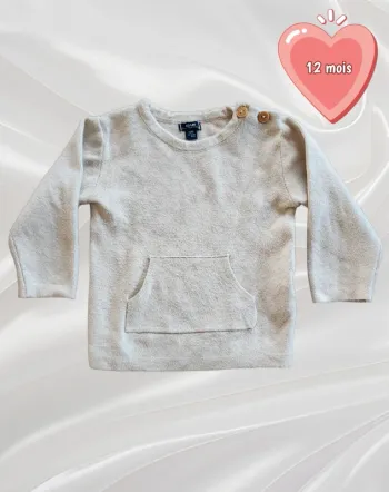 Pull crème garçon 12 mois