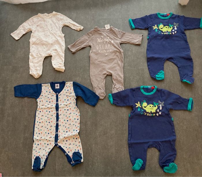 Lot pyjamas coton 3 mois