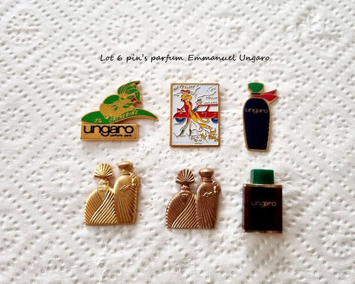 Parfum- Lot 6 pin's parfum Ungaro
