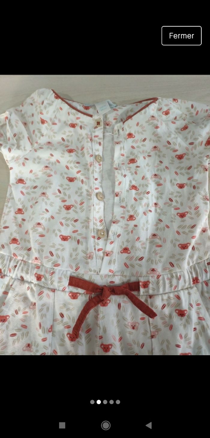 Magnifique combinaison bébé fille manches courtes 6 mois koala 🐨 - photo numéro 2