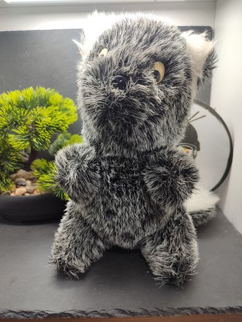 peluche ancienne castor écureuil gris blanc bettella france Bettella Vintage 