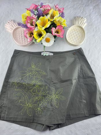 Jupe short kaki-camaïeu-taille 42