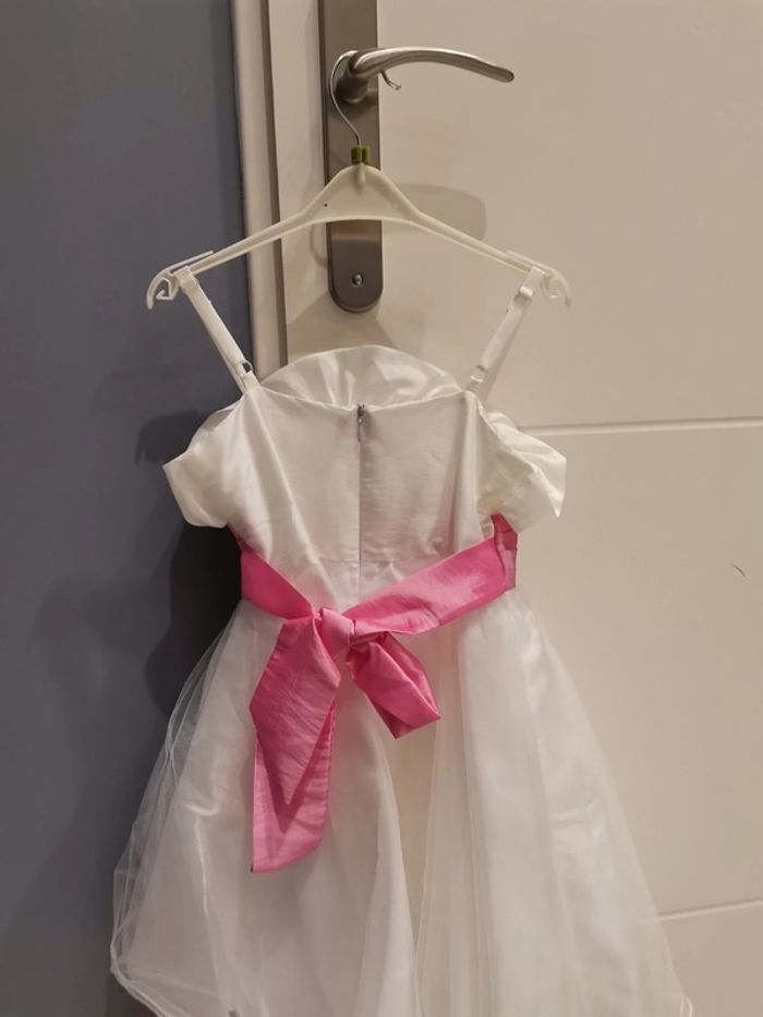 Robe de cérémonie Blanche et Fuchsia 2 Ans - photo numéro 3