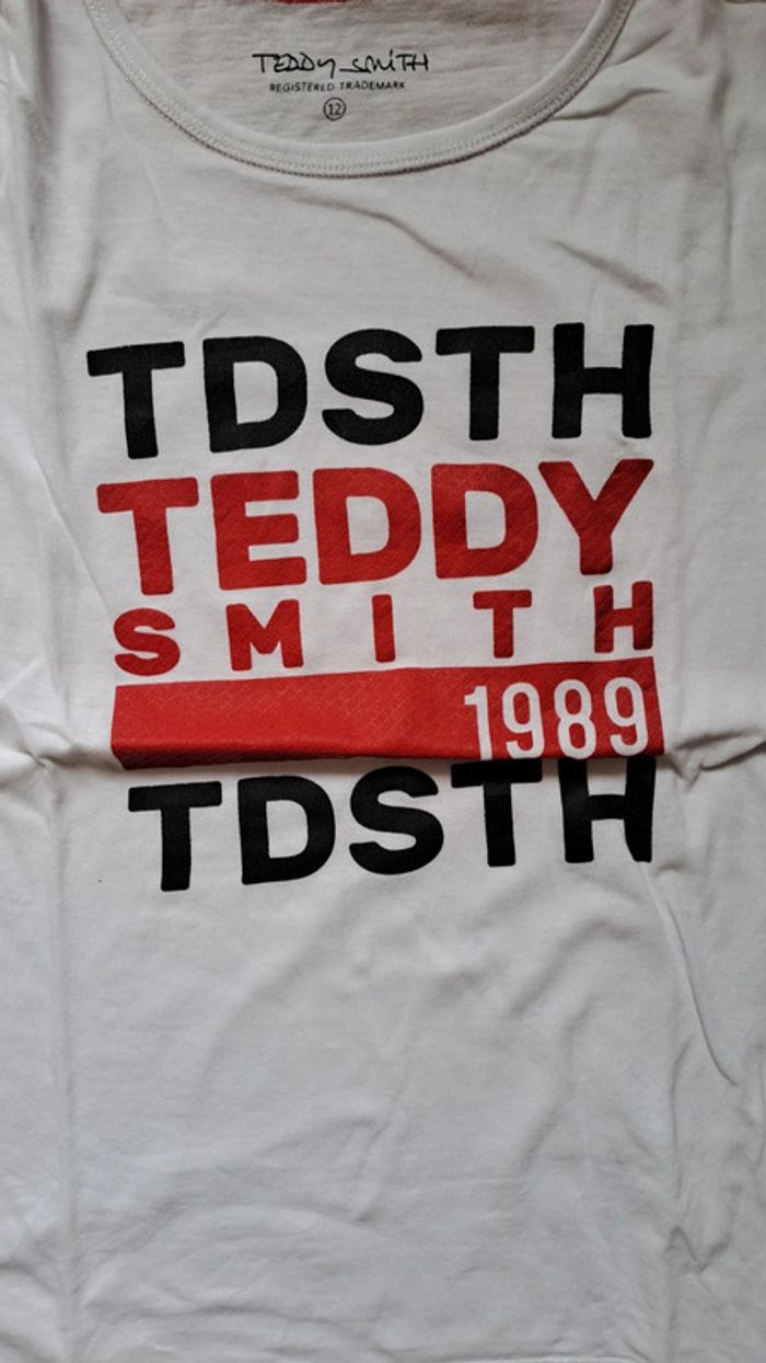 T-shirt manches courtes blanc Teddy Smith - photo numéro 2