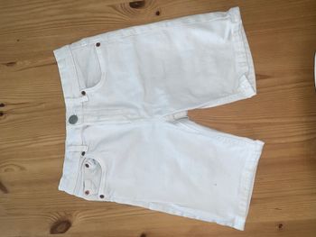 Short Bermuda jeans blanc 8 ans ZARA TBE