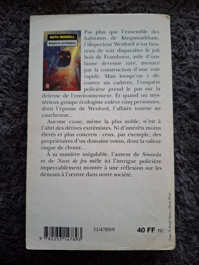 Lot de 3 thrillers de Ruth Rendell en bon état - photo numéro 4
