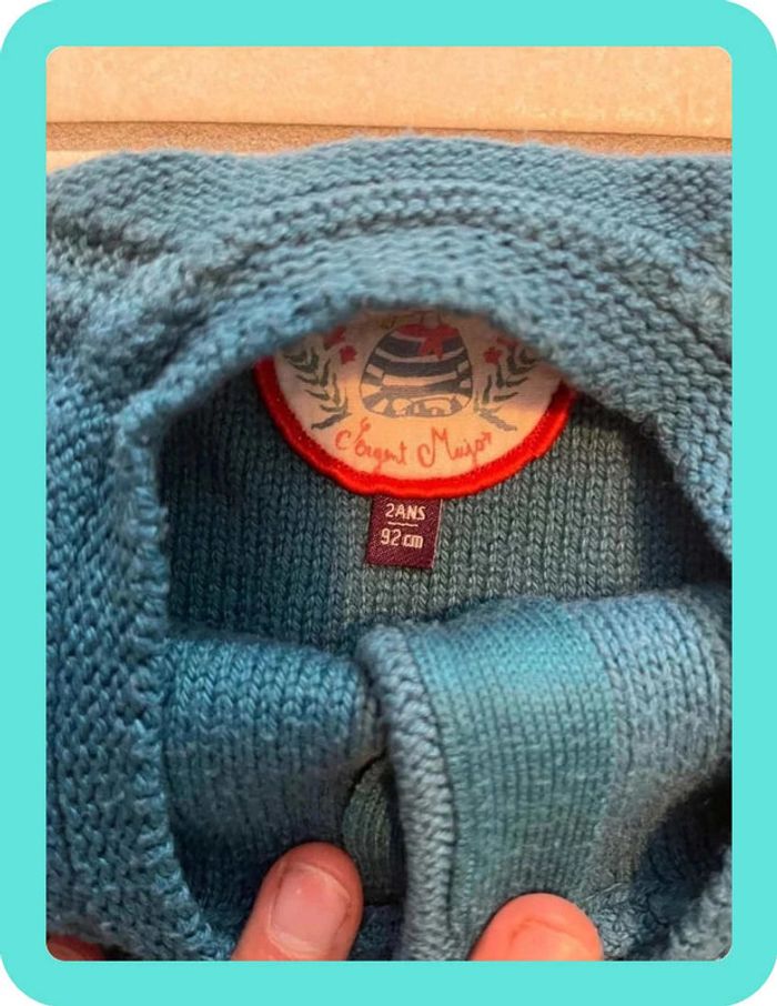 Magnifique gilet boutonné à 2 ans sergent major - photo numéro 4