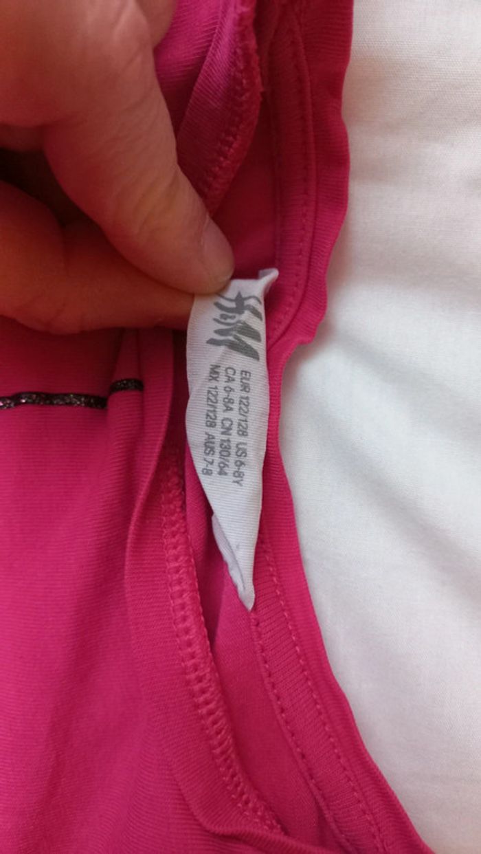 T-shirt rose araignée noire - photo numéro 2