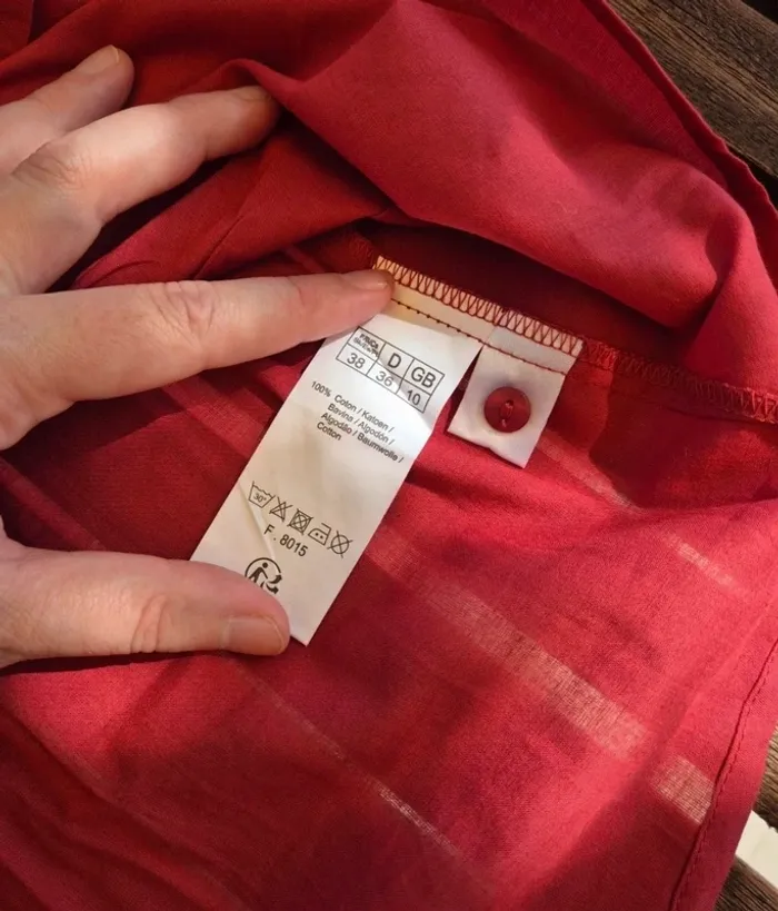 Blouse rouge Blancheporte Neuve T.38 - photo numéro 6