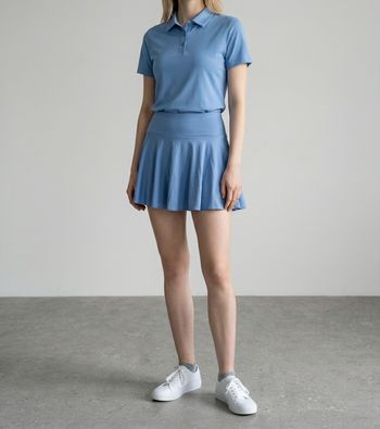 Jupe-short sport bleu ciel XL neuve