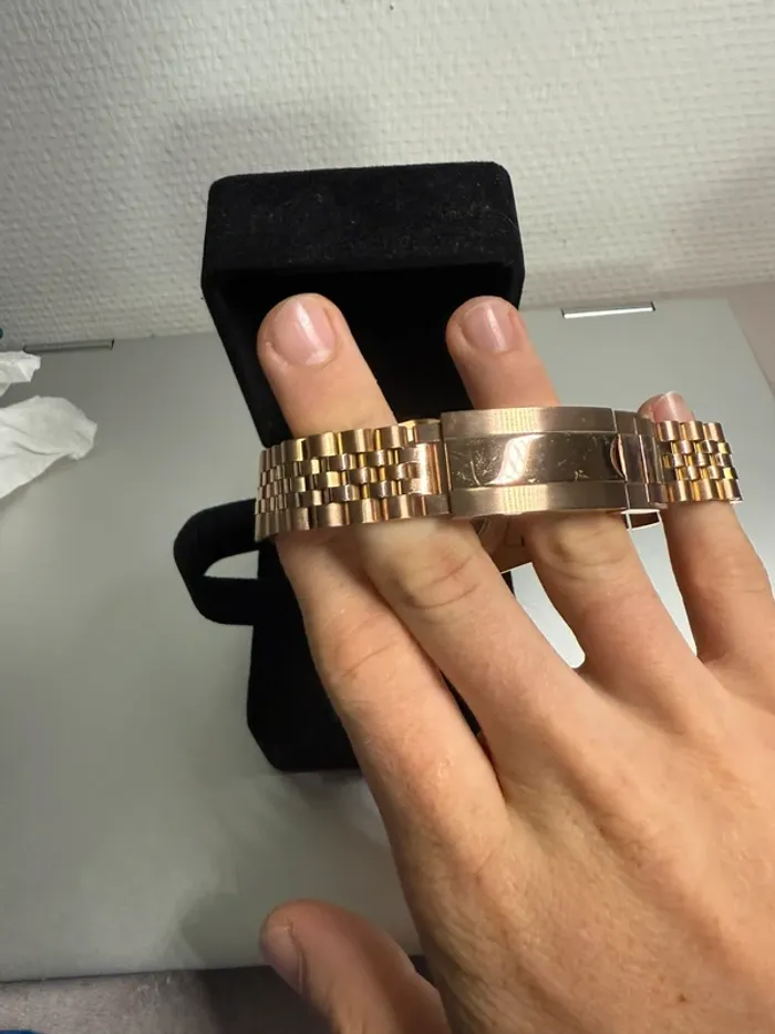 Montre Seiko Mod Or rose chocolat 36mm - photo numéro 9