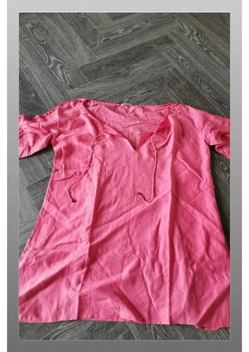 Haut Chattawak rose taille XL