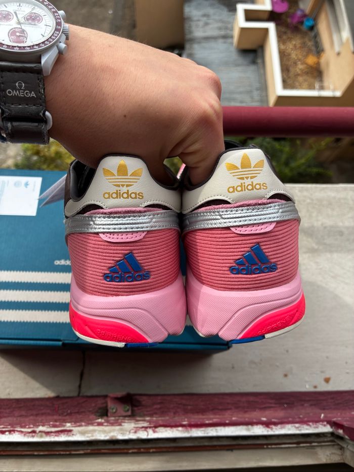Adidas x Bad Bunny Adizero SL 72 Brown/Clear Pink/Hazy Rose - Taille 44,5 - Neuves - photo numéro 4