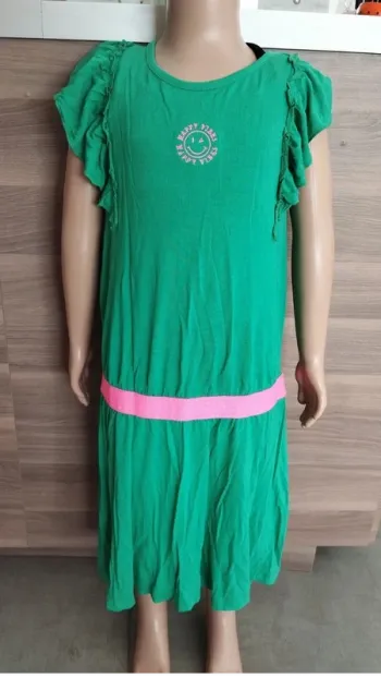 Robe verte enfant fille taille 10 ans