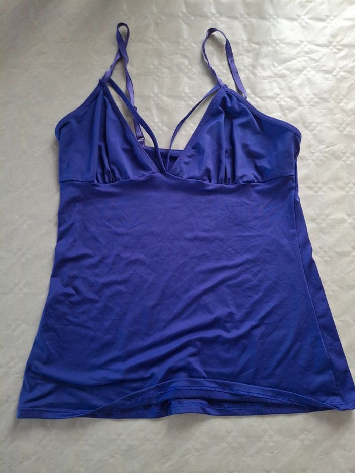 💜Ensemble top et pantalon violet - taille M💜 - photo numéro 2