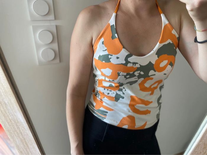 Débardeur noué orange - photo numéro 4