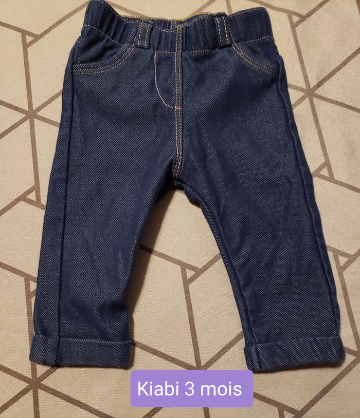 Jegging en jean 3 mois
