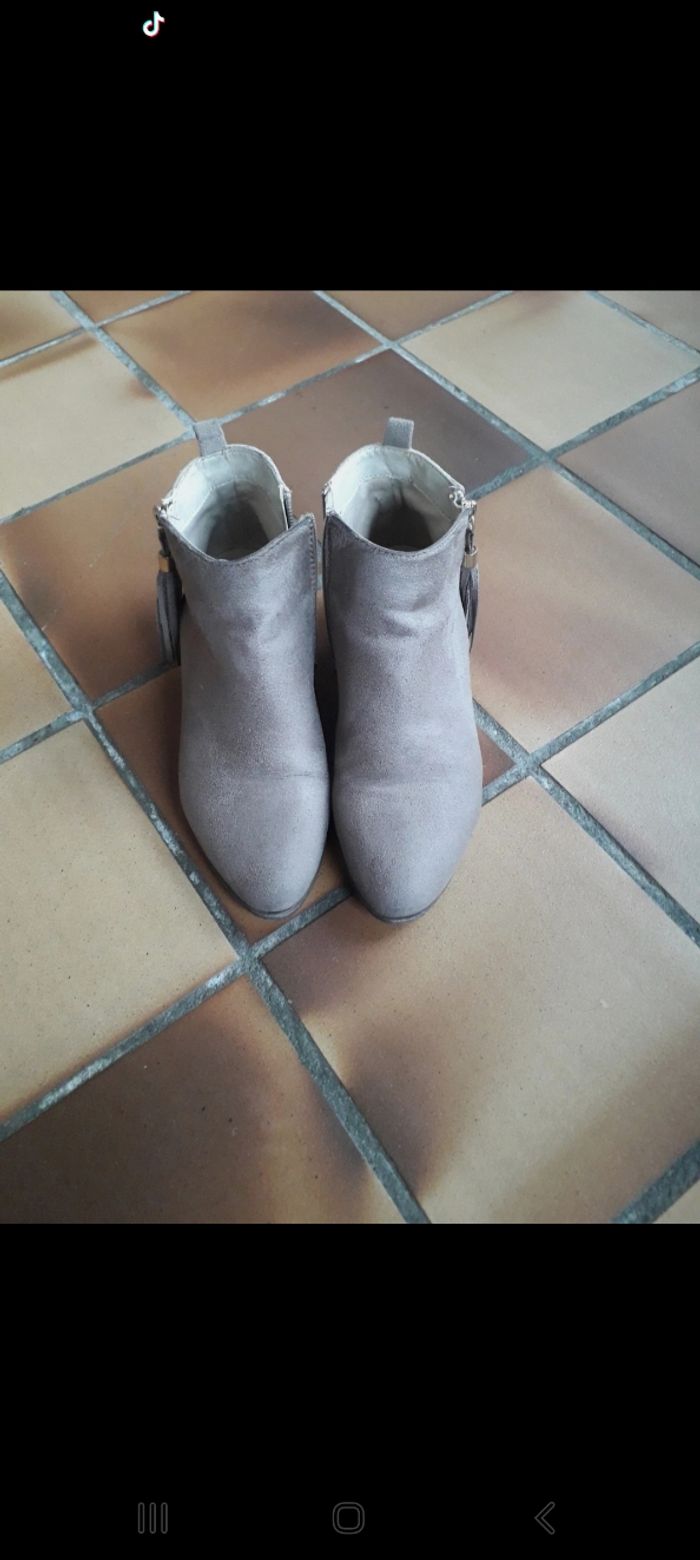 Bottines beiges