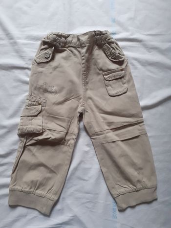 Pantalon beige à poches
