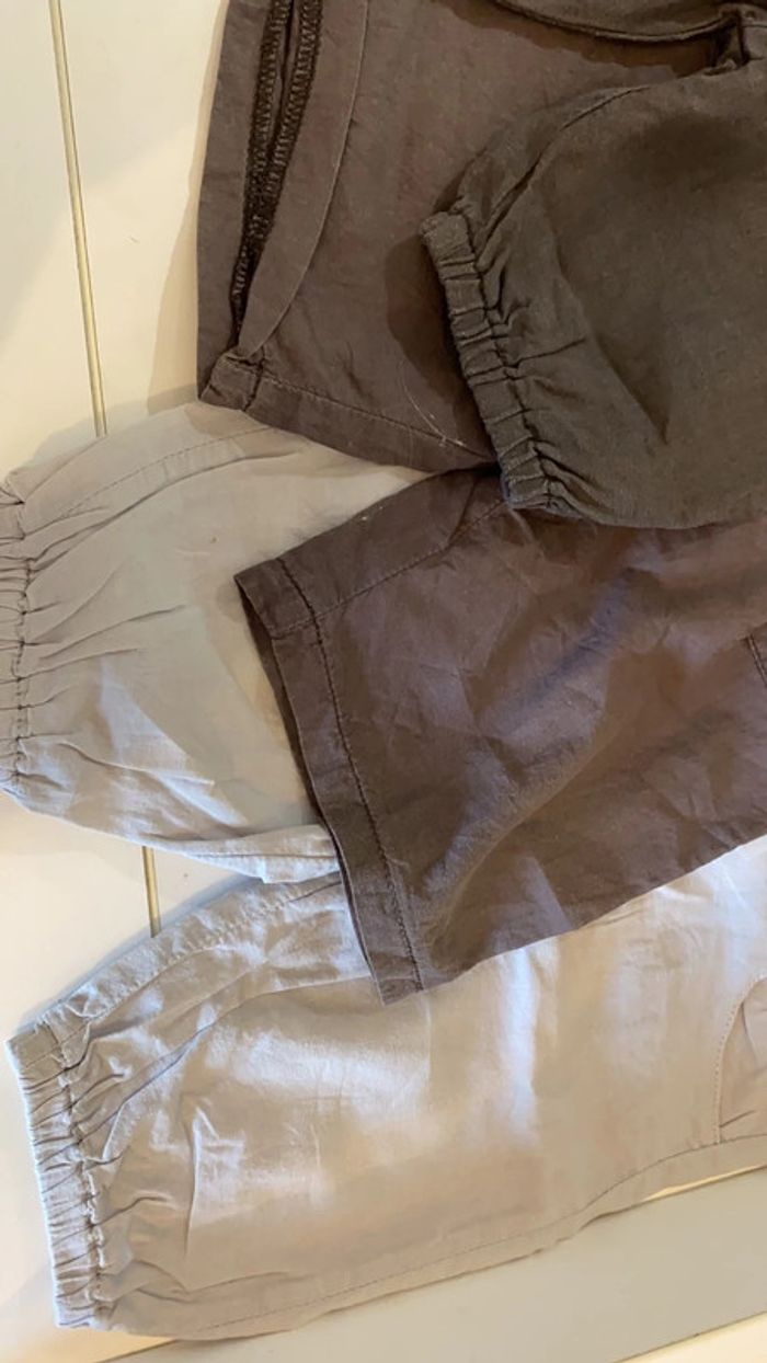 Lot 3 pantalons léger 9 mois - photo numéro 2