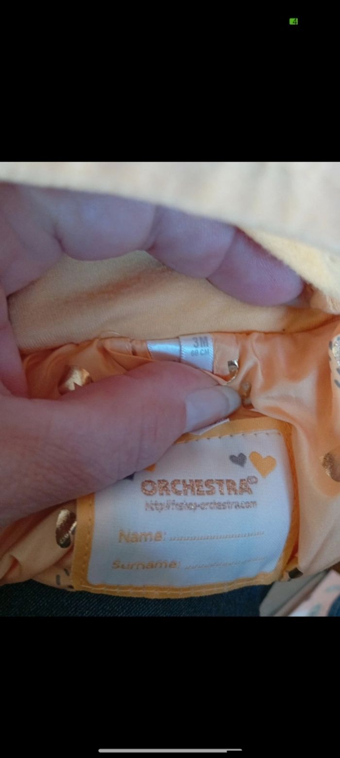 Doudoune neuve orchestra taille 3 mois - photo numéro 8