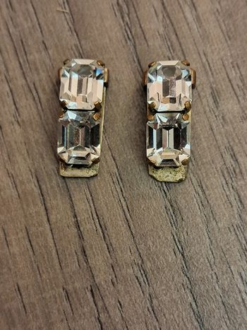 Paire de clips de col vintage