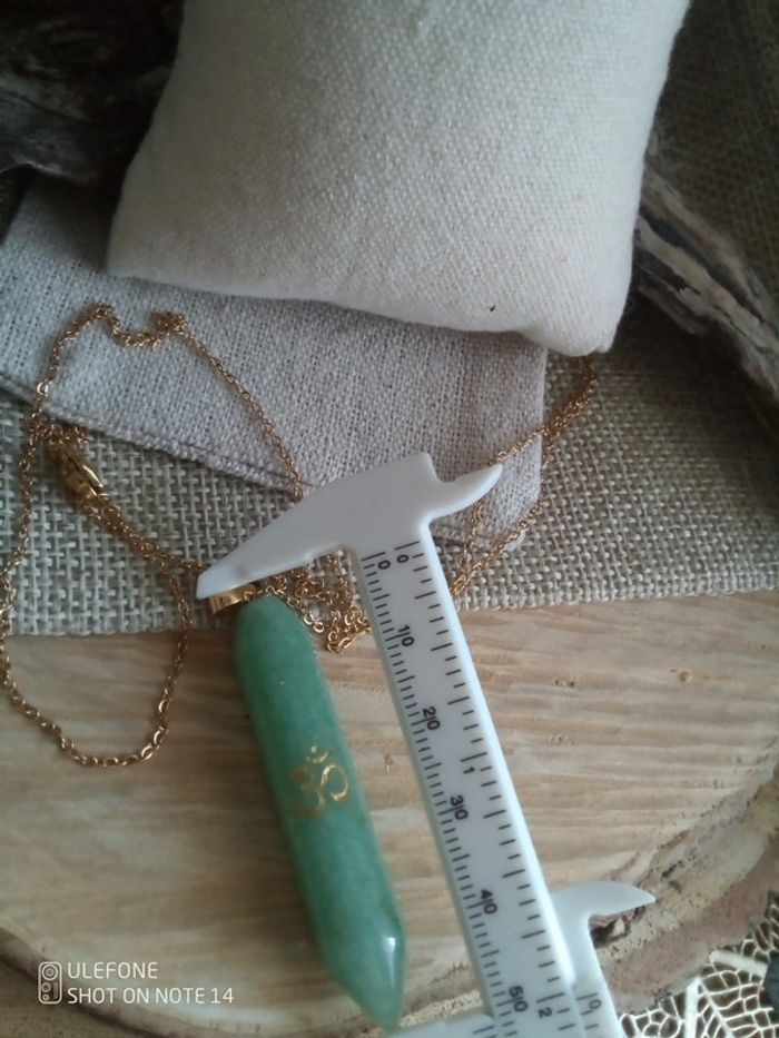 Collier pierre d'aventurine verte 💚. - photo numéro 3