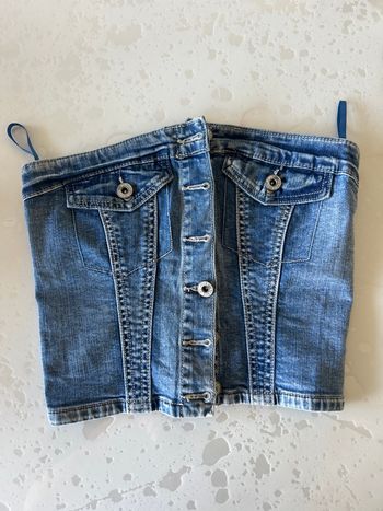 Bustier en jean 