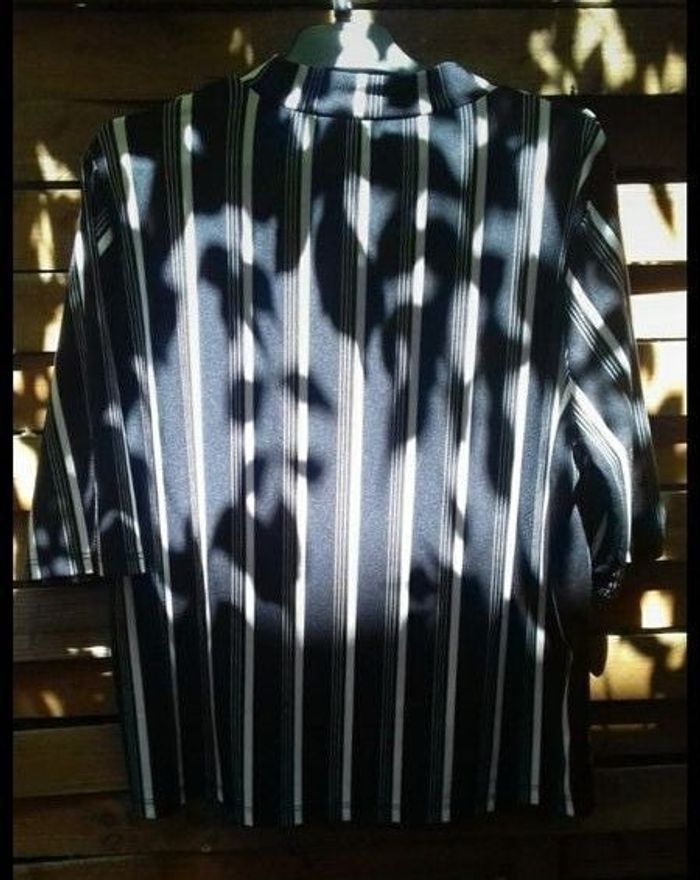 Top à rayures M3/4 blanc & noir 38/M - Jennyfer