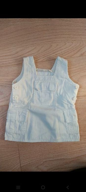 Robe blanche 3 mois fille