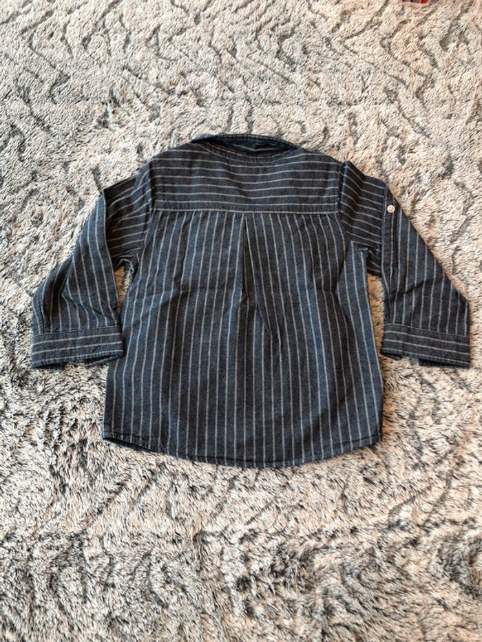 Chemise bleue rayures style jean TAO G2a - photo numéro 2