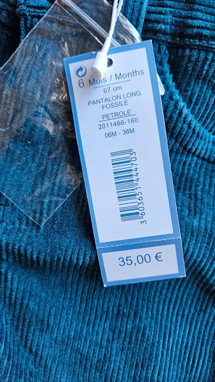 Pantalon velour jacadi - photo numéro 2