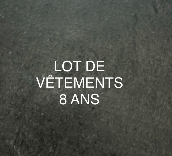 Lot vêtements