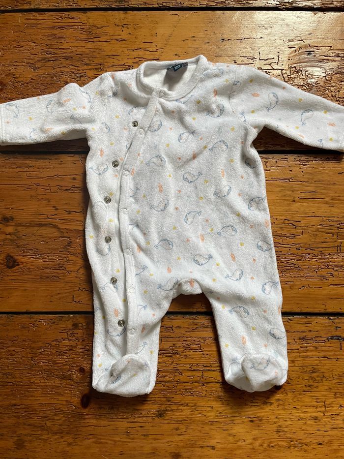 Lot Pyjama velours 1 mois - photo numéro 6