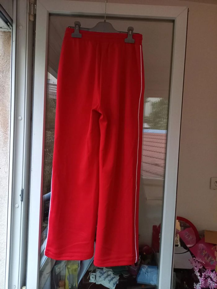 Pantalon rouge jambes larges new look - photo numéro 2