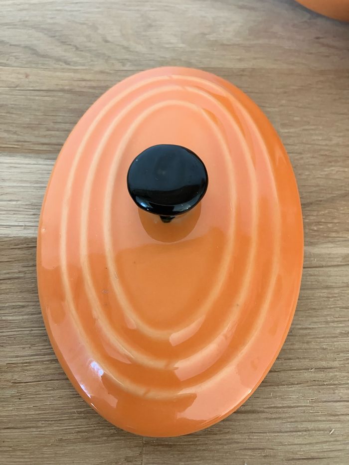 Lot de 6 petites cocottes orange - photo numéro 4