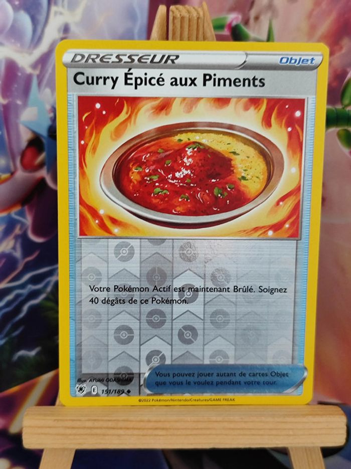 Curry épicé aux piments reverse 151/189 astres radieux