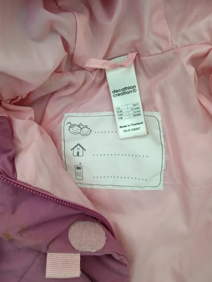 Manteau chaud hiver fille Decathlon 12 mois - photo numéro 6